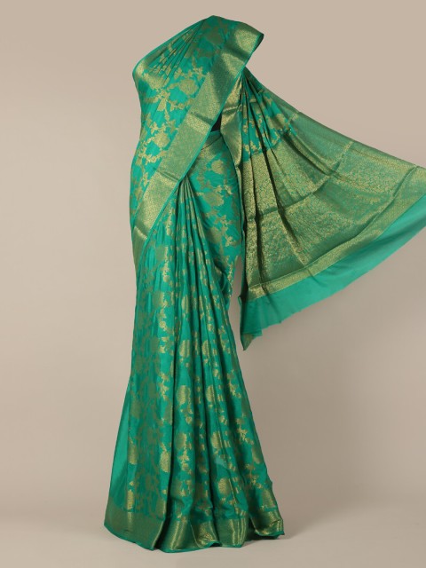 

Pothys Green Woven Design Jute Silk Saree