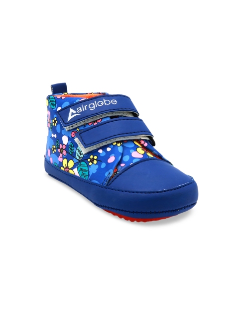

Jazzy Juniors Boys Blue Printed Mid-Top Sneakers