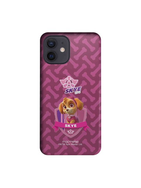 

macmerise Purple & Brown Skye Paw Patrol iPhone 12 Back Case
