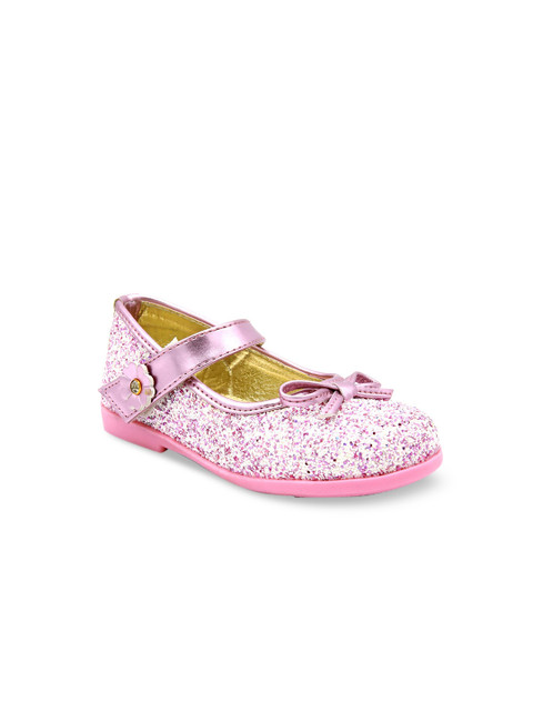 

Jazzy Juniors Girls Pink Embellished Ballerinas