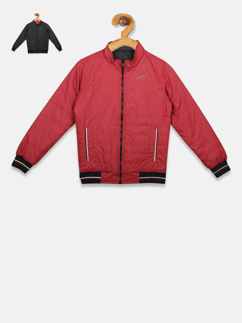 

Monte Carlo Boys Red Solid Reversible Bomber Jacket