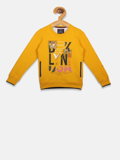 

Monte Carlo Boys Yellow Printed Sweatshirt