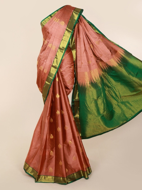 

Pothys Pink Pure Silk Woven Design Kanjeevaram Saree