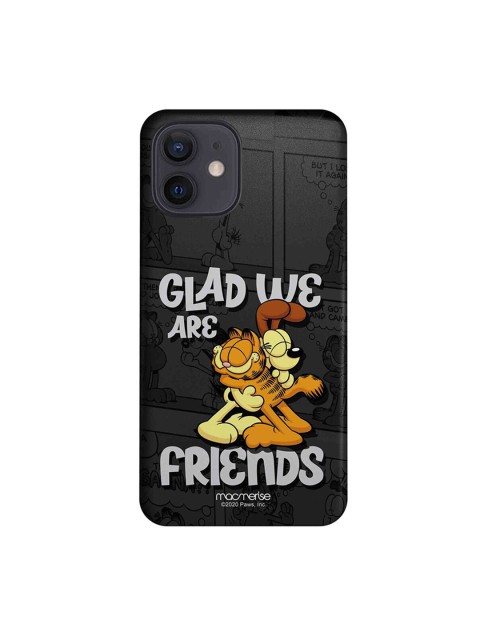 

macmerise Black & Yellow Friendly Catdog iPhone 12 Garfield Printed Back Cover