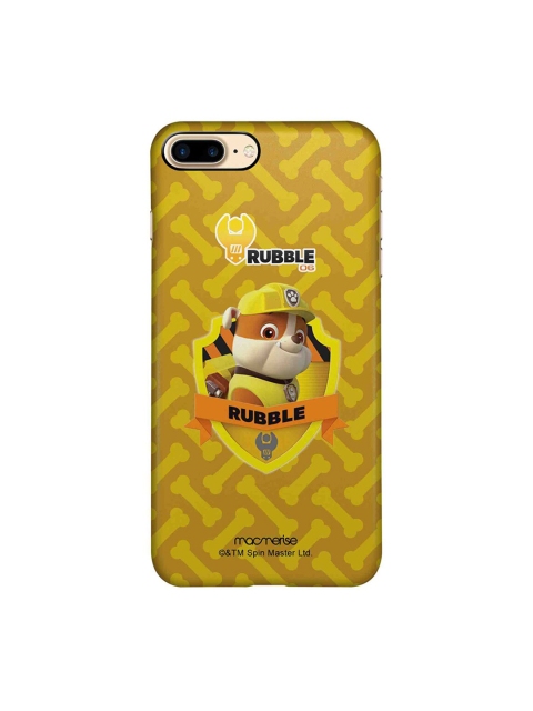 

macmerise Yellow & Orange Rubble Paw Patrol iPhone 8 Plus Back Cover
