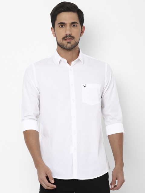 

Allen Solly Men White Slim Fit Solid Casual Shirt