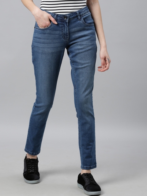 

Park Avenue Woman Women Blue Skinny Fit Mid-Rise Clean Look Jeans