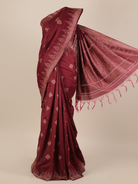 

Pothys Maroon Woven Design Saree