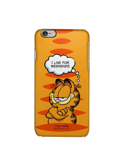 

macmerise Orange & Red Garfield Living For Weekends iPhone 6 Back Case