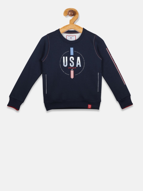 

Monte Carlo Boys Navy Blue Printed Sweatshirt