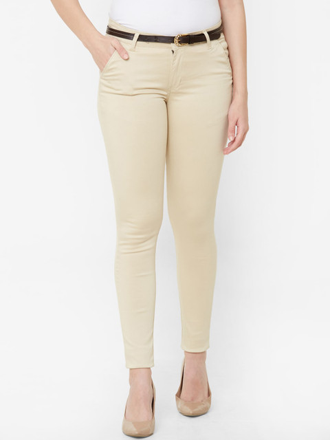

Juliet Women Beige Slim Fit Mid-Rise Clean Look Jeans