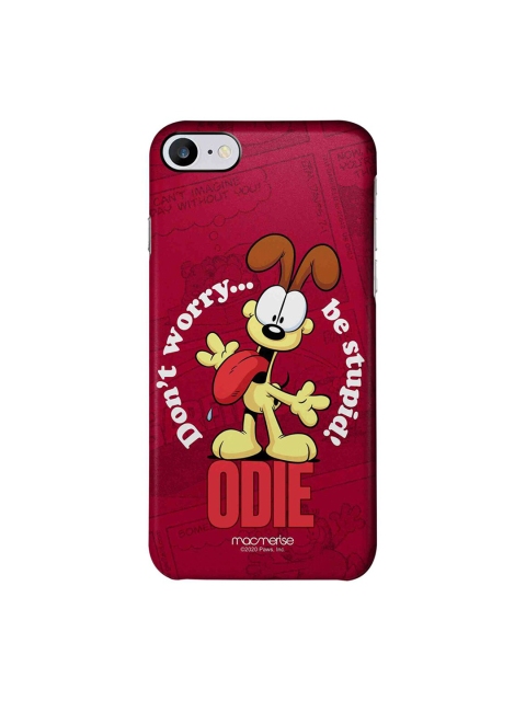 

macmerise Unisex Pink & White Odie Dont Worry iPhone 7 Back Case