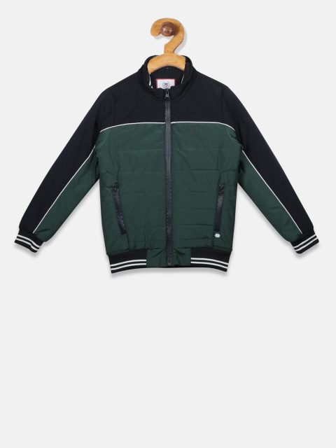 

Monte Carlo Boys Navy Blue Colourblocked Bomber Jacket