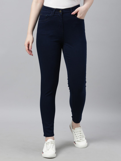 

Park Avenue Woman Blue Skinny Fit Mid-Rise Clean Look Jeans