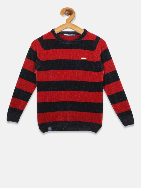 

Monte Carlo Boys Red & Black Striped Pullover Sweater