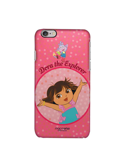 

macmerise Pink & Blue Joyful Dora Printed iPhone 6 Back Case