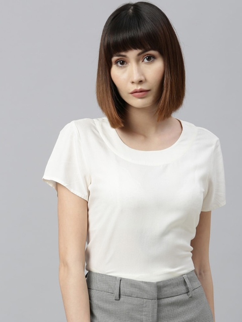 

Park Avenue Woman White Solid Top