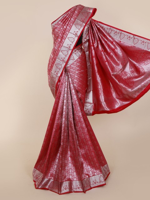 

Pothys Red Woven Design Kanjeevaram Saree