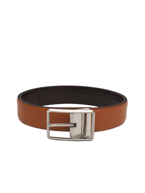 

Da Milano Men Tan & Black Solid Belt