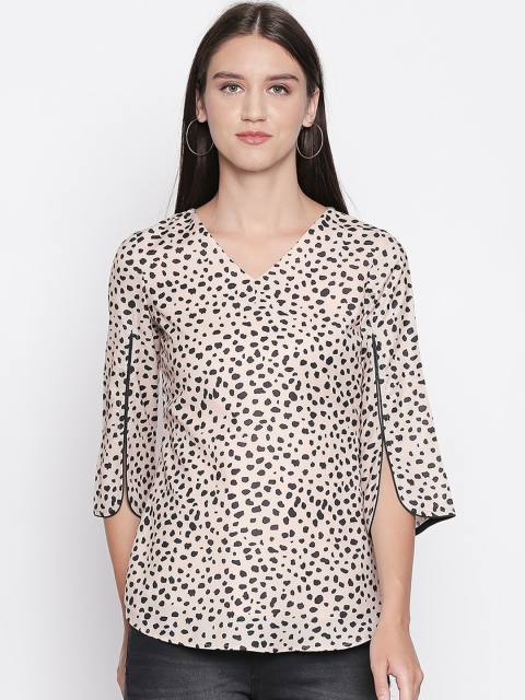 

Mesmerize Women Beige Printed Top