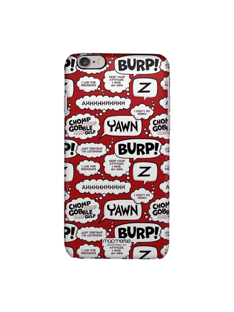 

macmerise Red & White Moods of Garfield Red iPhone 6S Back Case