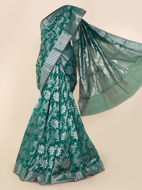 

Pothys Green Woven Design Saree