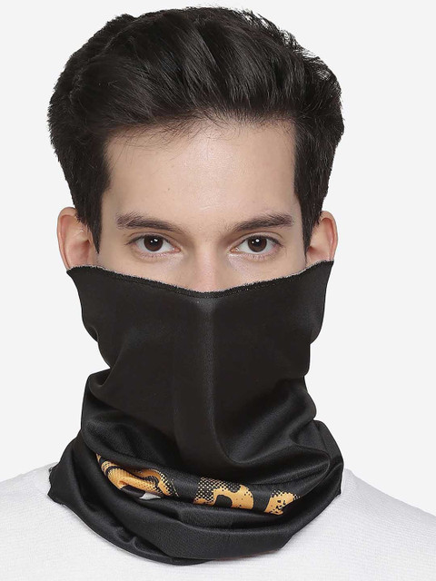 

Free Authority Men Black & Yellow Minion Printed Gaiter Scarf