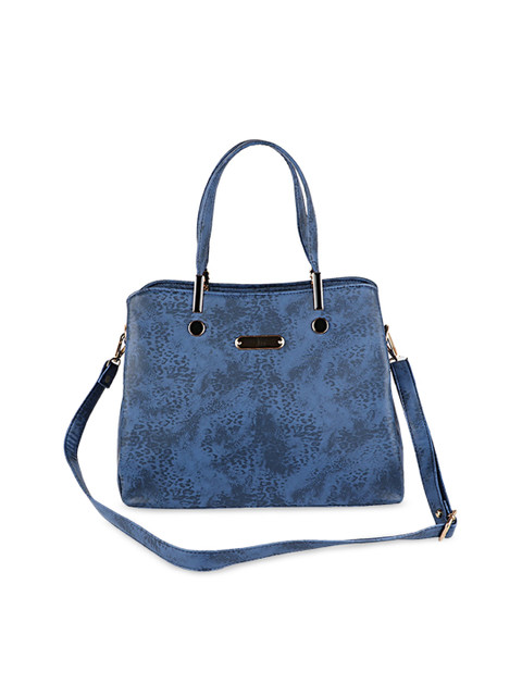 

Shoetopia Blue Self Design Handheld Bag