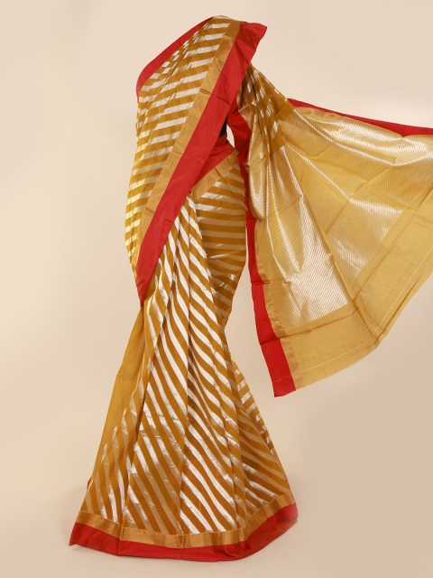 

Pothys Mustard Striped Saree