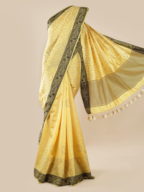 

Pothys Yellow Woven Design Saree