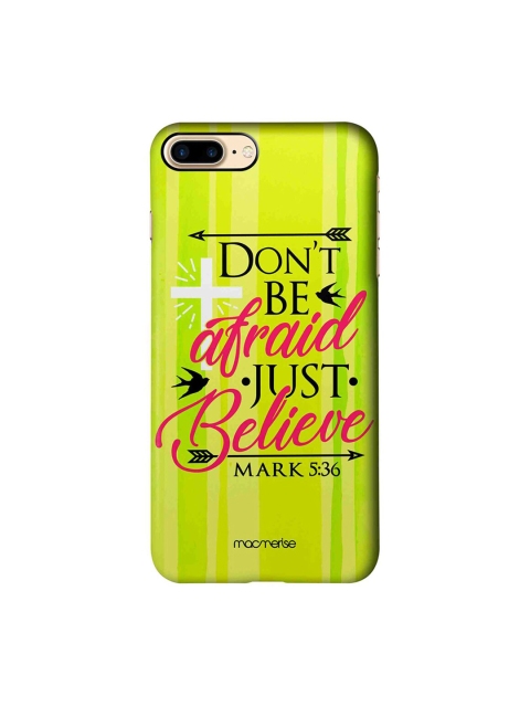 

macmerise Unisex Green & Red Just Believe iPhone 7 Plus Back Cover