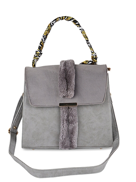 

Shoetopia Grey Solid Handheld Bag