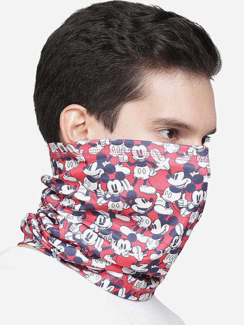 

Free Authority Mickey & Friends Unisex Red & Blue Printed Neck Gaiter