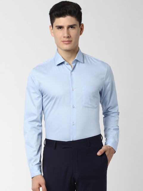 

Peter England Men Blue Regular Fit Solid Formal Shirt