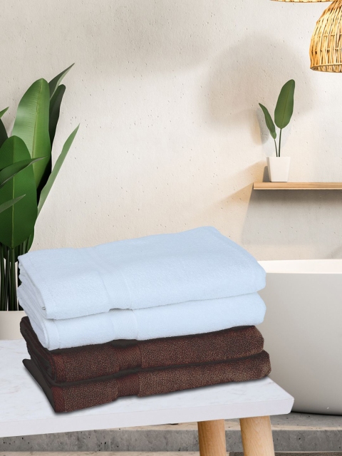 

BIANCA Set Of 4 Cotton 500 GSM Bath Towels, White