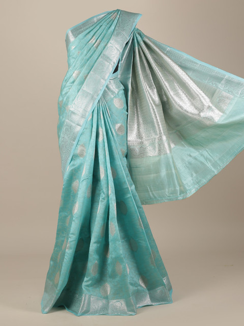 

Pothys Sea Green Woven Design Saree
