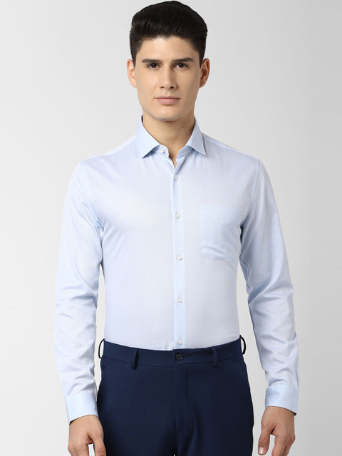 

Peter England Men Blue Regular Fit Solid Formal Shirt