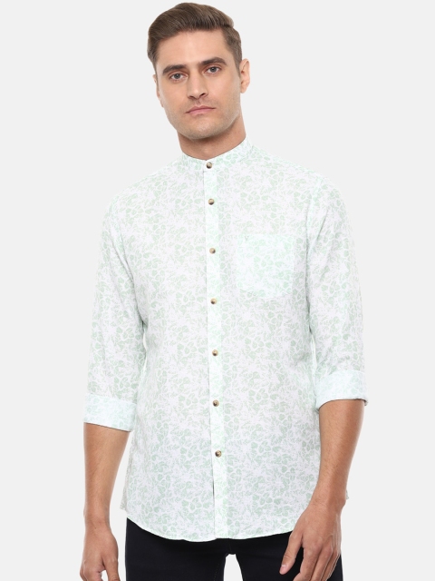 

Van Heusen Sport Men White Slim Fit Printed Casual Shirt