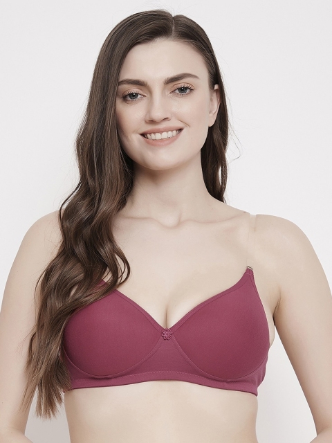 

Klassik Women Magenta Solid Non-Wired Lightly-Padded Everyday Bra KLMGTK-11