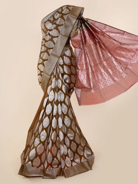 

Pothys Green & Maroon Silk Cotton Woven Design Saree