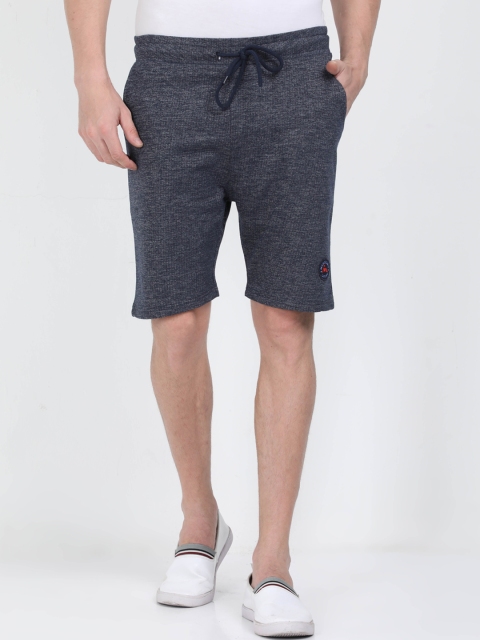 

Masculino Latino Men Navy Blue Solid Regular Fit Regular Shorts