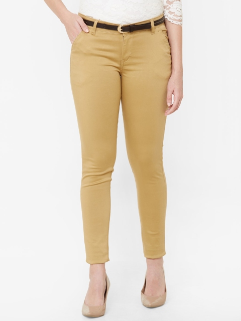 

Juliet Women Khaki-Coloured Slim Fit Mid-Rise Clean Look Jeans