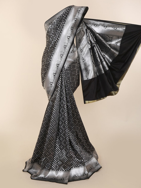 

Pothys Black Art Silk Woven Design Banarasi Saree