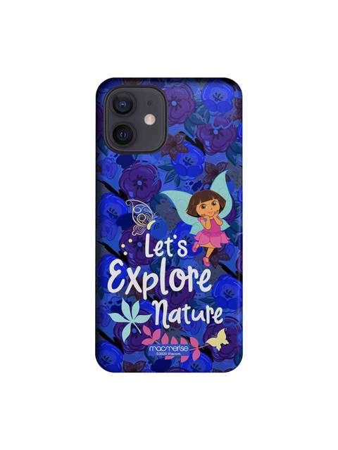 

macmerise Blue & White Explore with Dora Printed iPhone 12 Back Case