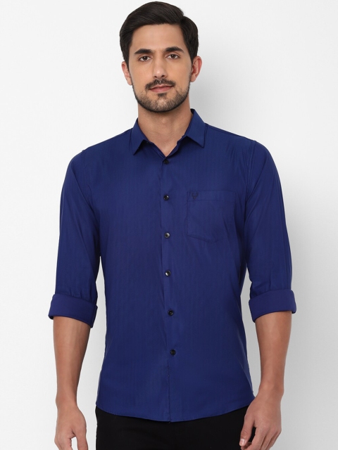 

Allen Solly Men Blue Slim Fit Striped Casual Shirt