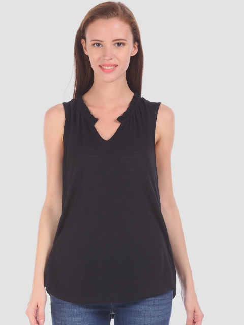 

GAP Women Black Solid Top