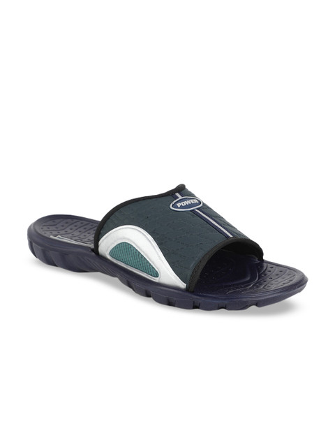 

Power Men Blue & White Self-Design Sliders