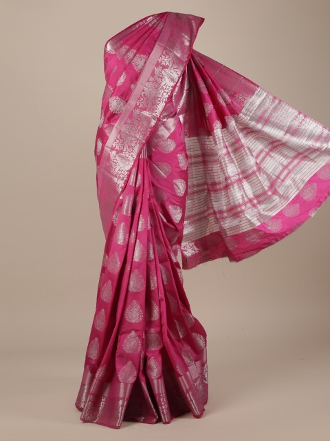 

Pothys Magenta Woven Design Saree