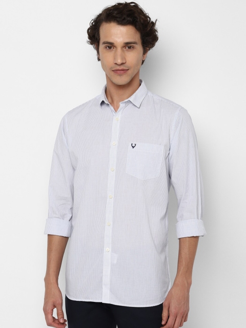 

Allen Solly Men White Slim Fit Checked Casual Shirt