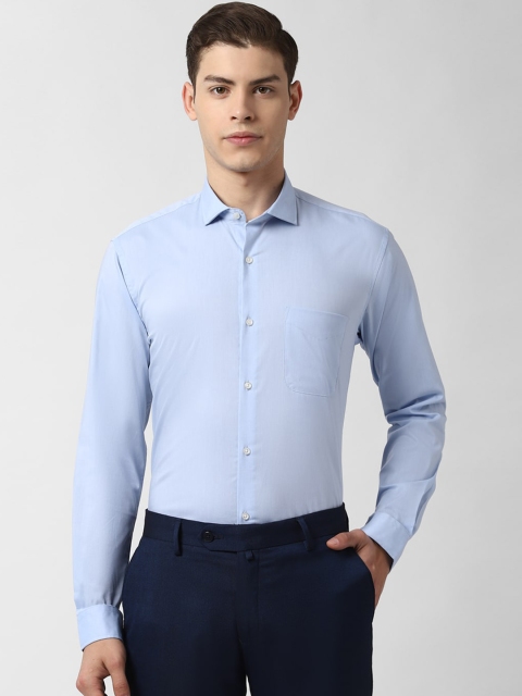 

Peter England Men Blue Regular Fit Solid Formal Shirt